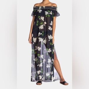 Robin Piccone Elisa Maxi Dress in Midnight Multi L